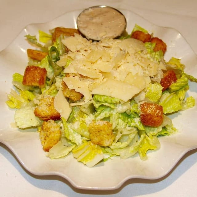 Salmon Caesar Salad.